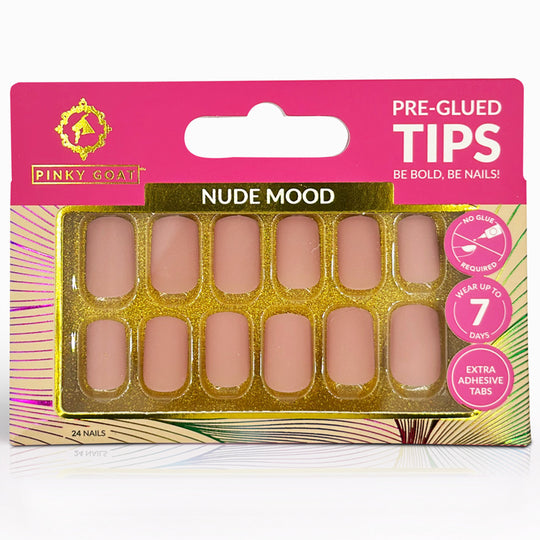 Pinky Goat Nails Pre-Glued Tips - Nude Mood | False Eyelashes