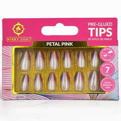 Pinky Goat Nails Pre-Glued Tips - Petal Pink