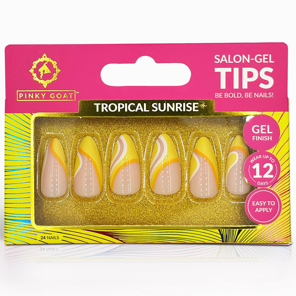 Pinky Goat Nails SalonGel Tips Tropical Sunrise False Eyelashes — free download
