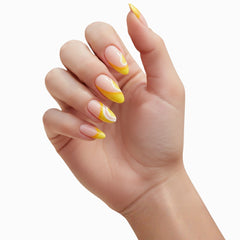Pinky Goat Nails Salon-Gel Tips - Tropical Sunrise (Model Shot)