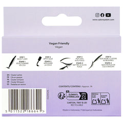 Salon System Cluster Lashes Classic Medium (Back of Packaging)