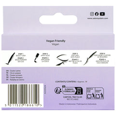 Salon System Cluster Lashes Classic Short (Back of Packaging)