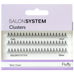 Salon System Cluster Lashes Fluffy Short