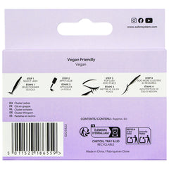 Salon System Cluster Lashes Fluffy Short (Back of Packaging)