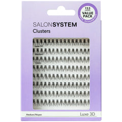 Salon System Cluster Lashes Luxe 3D Value Pack Medium