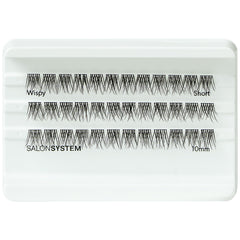 Salon System Cluster Lashes Wispy Short (Tray Shot)