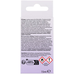 Salon System Individual Lash Adhesive Black (15ml) - Back of Packaging