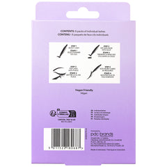 Salon System Individual Lashes Black Medium - 6 for 4 EXTRA VALUE PACK (Back of Packaging)