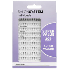 Salon System Individual Lashes SUPER VALUE Pack - Medium
