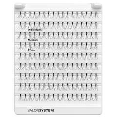 Salon System Individual Lashes SUPER VALUE Pack - Medium (Tray Shot)