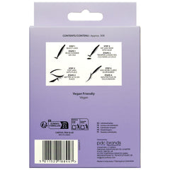 Salon System Individual Lashes SUPER VALUE Pack - Medium (Back of Packaging)