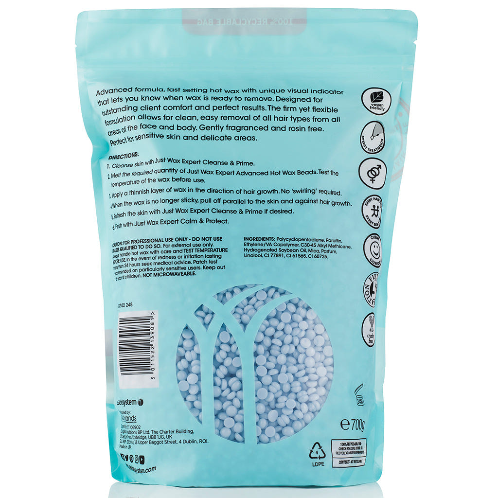 Salon System Just Wax Expert Advanced Hot Wax Gentle Aroma (700g) - Back