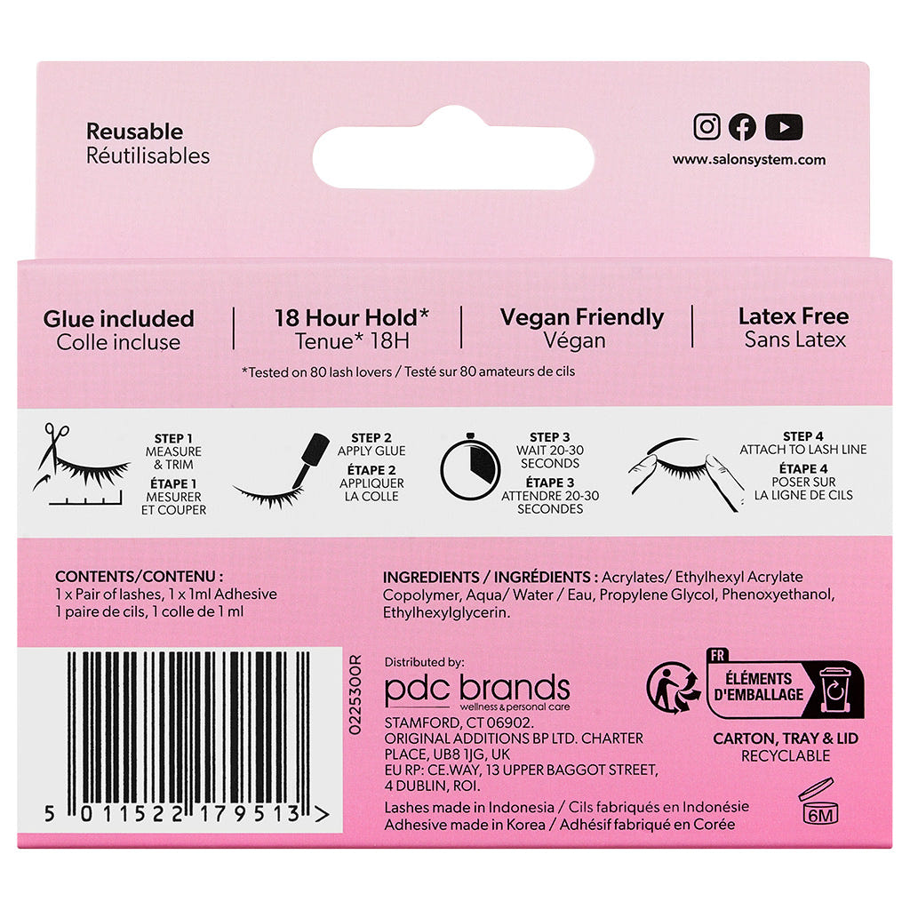 Salon System Naturalash 101 Black Volume (Back)