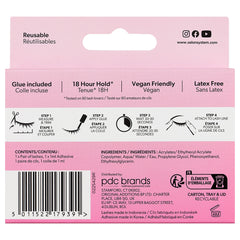 Salon System Naturalash 109 Black Texture (Back)