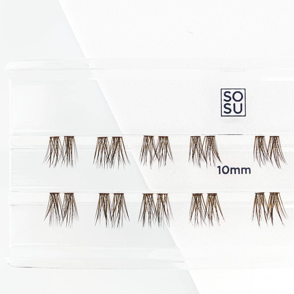 SOSU by SJ Hidden Agenda Brown Lashes [10mm] Tray Shot 2