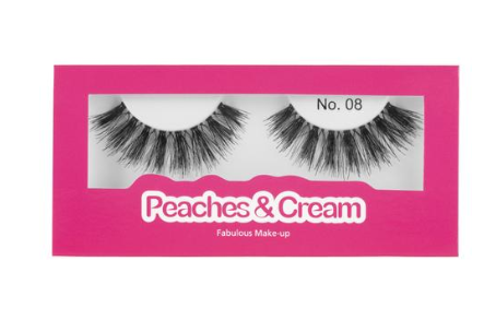 Peaches & Cream lashes in style 8