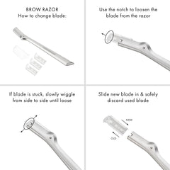 Tweezerman Brow Razor Replacement Blades (How to use)