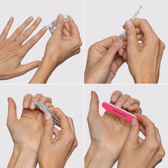 Tweezerman Mini Neon Nail Rescue Kit (Model Shot 1)