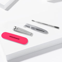 Tweezerman Mini Neon Nail Rescue Kit (Lifestyle Shot)