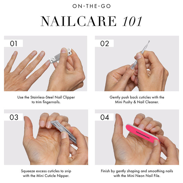 Tweezerman Mini Neon Nail Rescue Kit | False Eyelashes