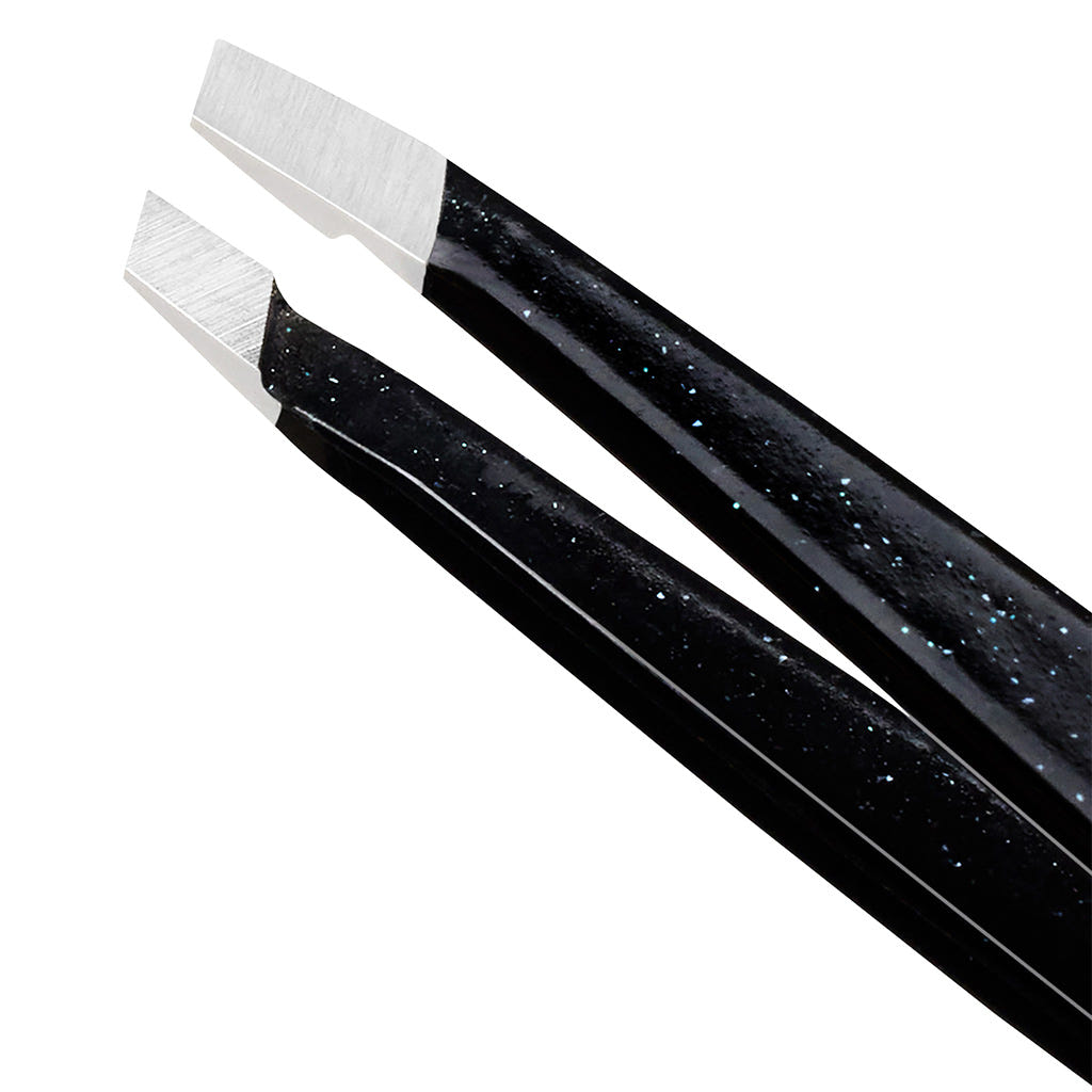 Tweezerman Mini Slant Tweezer Dusted Onyx (Tips Close Up)