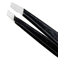 Tweezerman Mini Slant Tweezer Dusted Onyx (Tips Close Up)