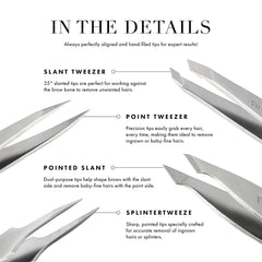 Tweezerman Mini Slant Tweezer Dusted Onyx (Info 2)