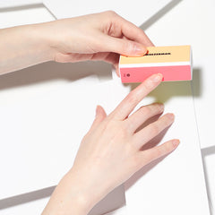 Tweezerman Neon Hot 4-in-1 File, Buff, Smooth & Shine Block (Model Shot 2)