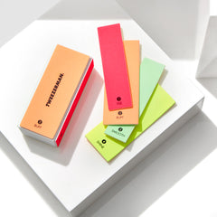 Tweezerman Neon Hot 4-in-1 File, Buff, Smooth & Shine Block (Lifestyle Shot)