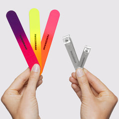 Tweezerman Neon Nail Kit (Model Shot)