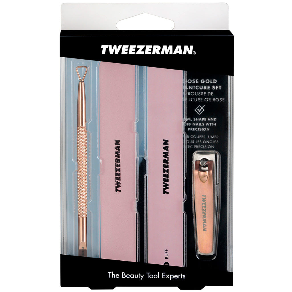 Tweezerman Rose Gold Manicure Set (Packaging)