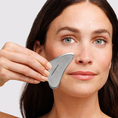 Tweezerman Stainless Steel Gua Sha (Model Shot)