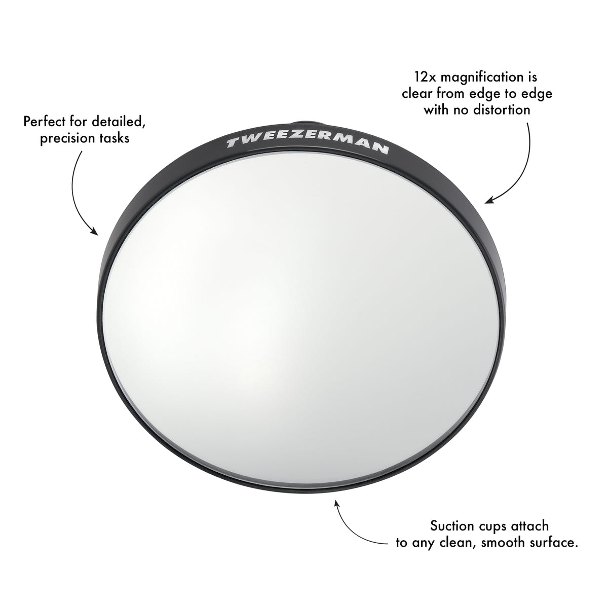 Tweezerman Tweezermate 12x Magnification Mirror (Infographic)