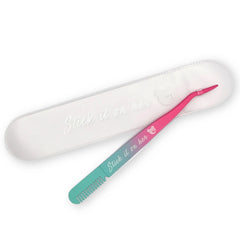 Unicorn Cosmetics - Stick It On Her Tweezers (Tweezers & Case)