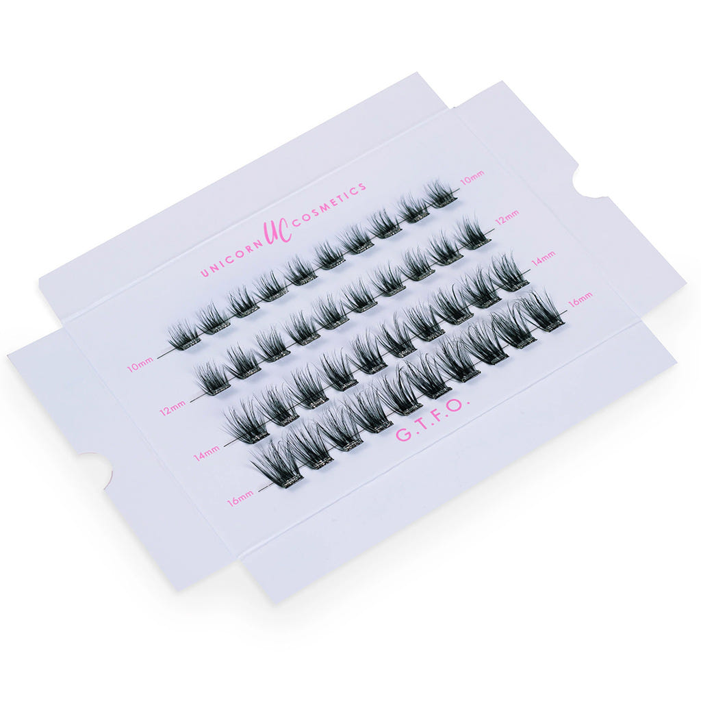 Unicorn Cosmetics Super Pre-Glued Party Lashes - G.T.F.O. (Tray Shot)