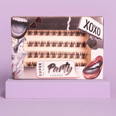 Unicorn Cosmetics Super Pre-Glued Party Lashes - XOXO (Lifestyle Shot)