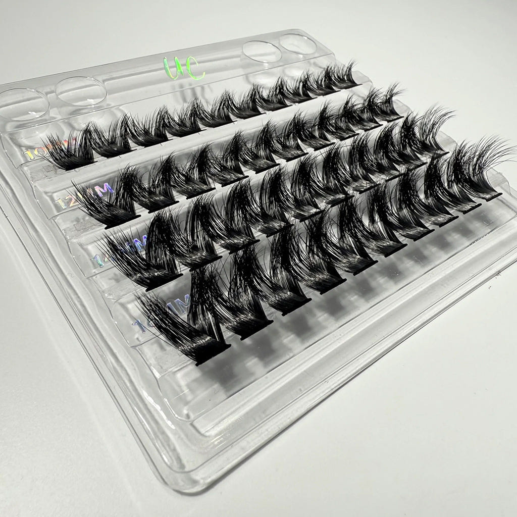 Unicorn Cosmetics UnBearlievable Don't Curl My Vibe Cluster Lashes - Full Volume (Tray Shot)