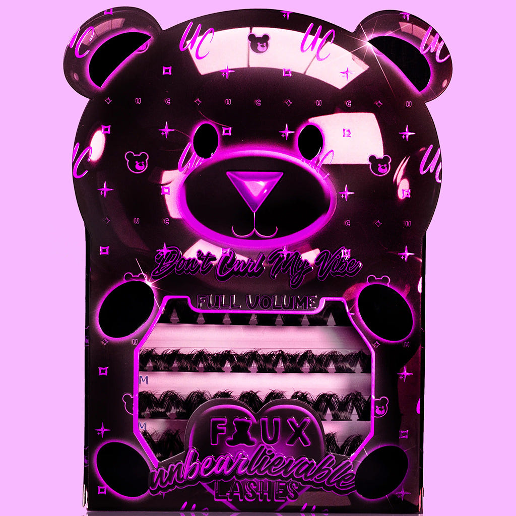 Unicorn Cosmetics UnBearlievable Don't Curl My Vibe Cluster Lashes - Full Volume (Packaging)
