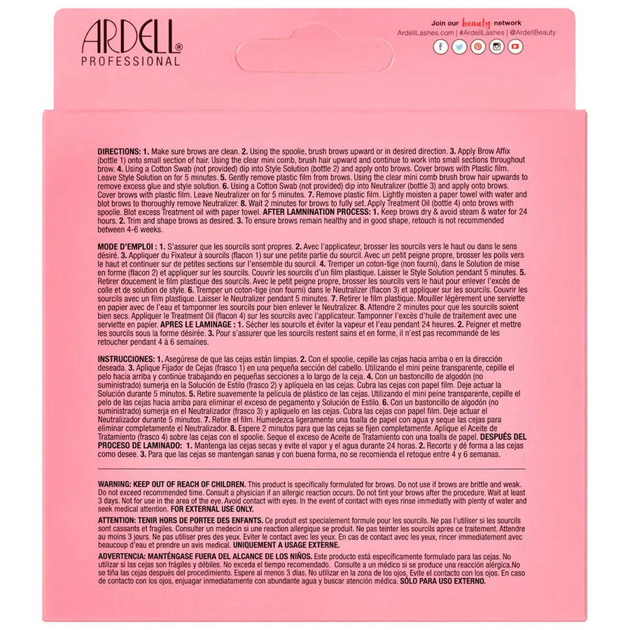 Ardell Brow Lamination Kit False Eyelashes