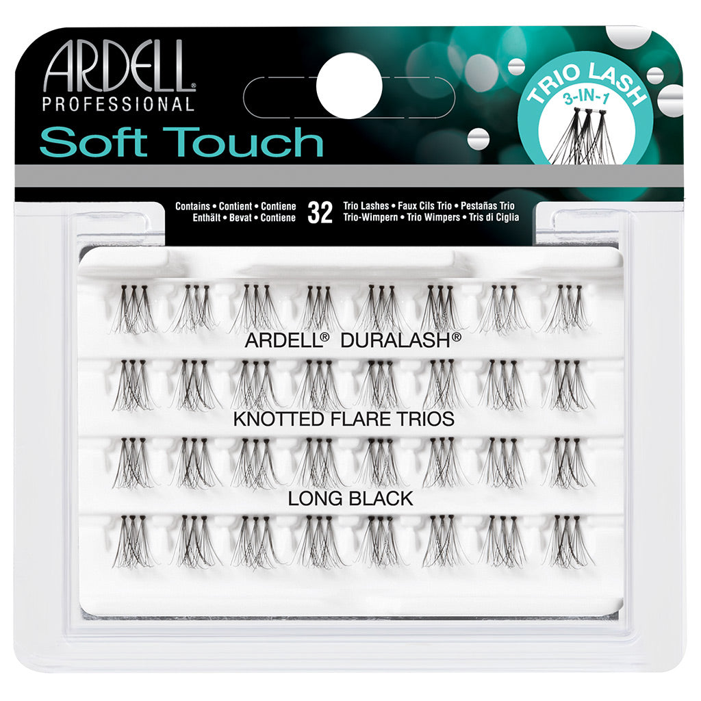 Ardell Duralash Soft Touch Knotted Flare Trios - Long Black