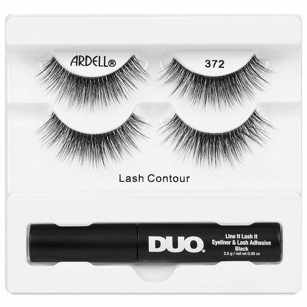Ardell Lash Contour False Eyelashes - 372 (Twin Pack) - Tray Shot