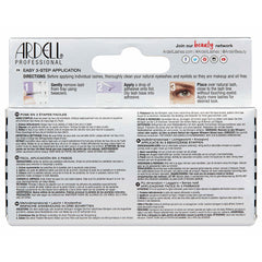 Ardell Lashes 3D Faux Mink Individuals - Short Black (Back of Packaging)