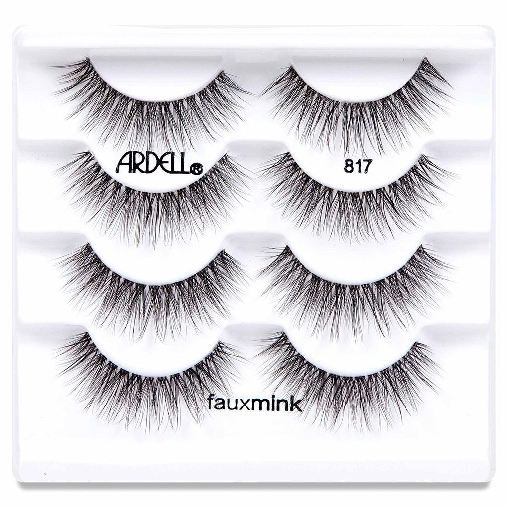 Ardell Faux Mink Lashes Black 817 Multipack (4 Pairs) - Tray Shot