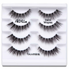 Ardell Faux Mink Lashes Black Demi Wispies Multipack (4 Pairs) - Tray Shot