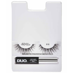 Ardell Magnetic Faux Mink Mega Hold Lashes Liner and Lash Kit - 818 (Tray Shot)