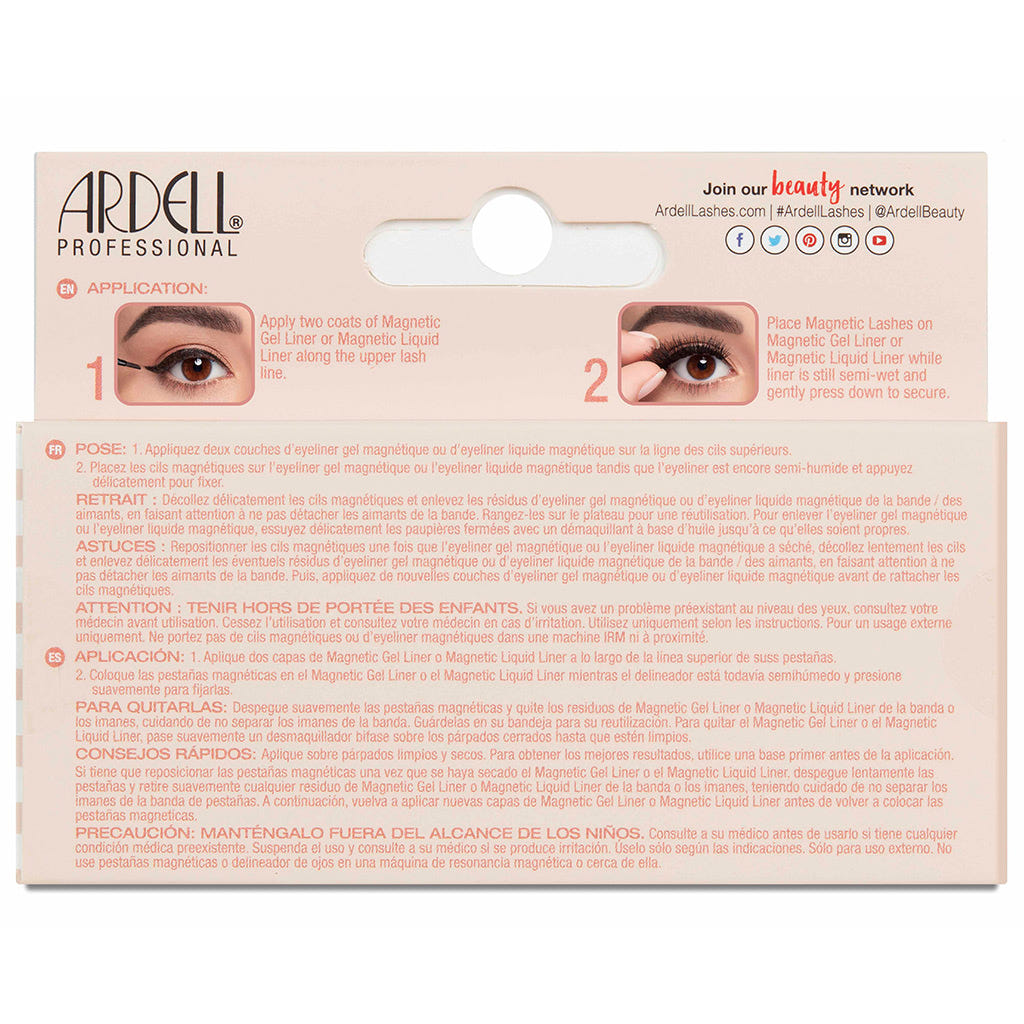 Ardell Magnetic Lashes Naked 420 (Back of Packaging)