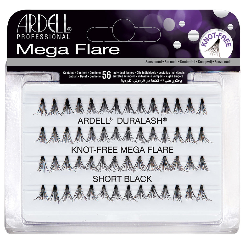 Ardell Mega Flare Individual Lashes - Short Black | False Eyelashes
