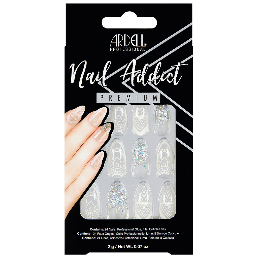 Ardell Nails Nail Addict Premium False Nails - Glass Deco