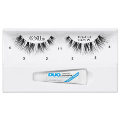Ardell Pre-Cut Demi Wispies Lashes Black (with DUO Glue) - Tray Shot