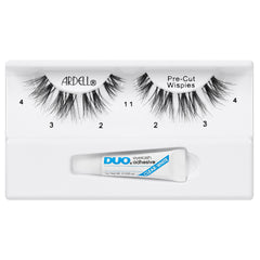 Ardell Pre-Cut Wispies Lashes Black (with DUO Glue) - Tray Shot